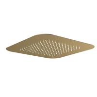 Hoofddouche Hotbath Gal Inbouw Vierkant 42x42 cm Geborsteld Messing PVD - thumbnail