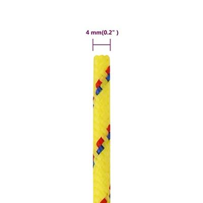 Boottouw 4 mm 100 m polypropyleen geel Boottouw 4 mm 100 m polypropyleen geel