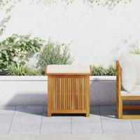 Kussenbox voor buiten 60x50x61 cm massief acaciahout - thumbnail