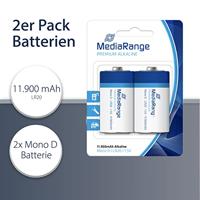 MediaRange Premium alkaline batterijen, Mono D|LR20|1.5V, Pack van 2 - thumbnail