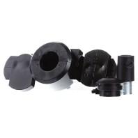 Eutrac 145990 230V-railsysteemcomponenten Railadapter SLV Zwart - thumbnail