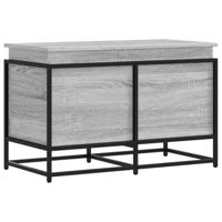 VidaXL Opbergbox met deksel 80x40x51,5 cm bewerkt hout grijs sonoma - thumbnail