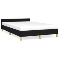 Bedframe zonder matras 120x190 cm stof zwart - thumbnail
