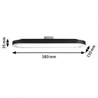 Paulmann Panel Loop 230V-railsysteem lamp URail LED vast ingebouwd 7 W LED Zwart (mat), Chroom - thumbnail