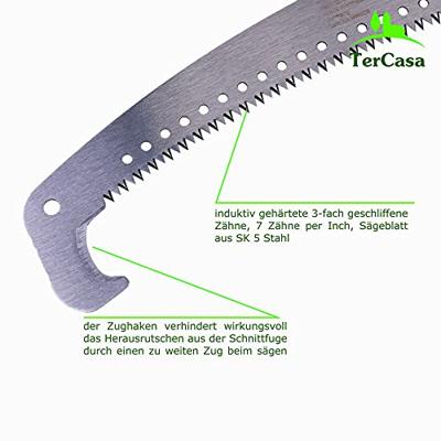 TerCasa JU-998503 Takkenzaag Blad 36 cm voor Telescoopstelen Zwart/Oranje
