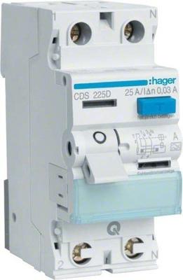 Hager CDS225D Sonstiges Relais Aardlekschakelaar A 2-polig 25 A 0.03 A 230 V Hager CDS225D Sonstiges Relais Aardlekschakelaar A 2-polig 25 A 0.03 A 230 V