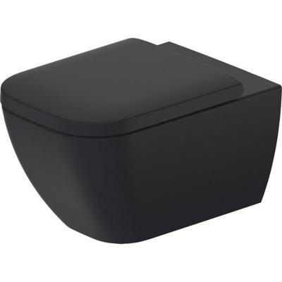 Duravit Happy D.2 Wandcloset - 54x34cm - diepspoel - zonder spoelrand - mat antraciet 222209ad00 Duravit Happy D.2 Wandcloset - 54x34cm - diepspoel - zonder spoelrand - mat antraciet 222209ad00