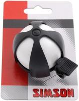 Simson fietsbel sport wit-zwart op kaart - thumbnail