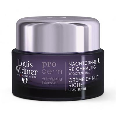 Louis Widmer Proderm Nachtcrème Rijke Textuur ZP 50ml