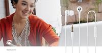 Nedis - Hoofdtelefoon met kabel - in-ear - 1,2 m ronde kabel - geïntegreerde microfoon - handsfree functie - wit - thumbnail