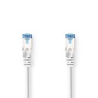 Nedis CAT6a netwerkkabel | S/FTP | RJ45 Male | RJ45 Male | 3.00 m | Snagless | Rond | LSZH | Wit | Label - CCGL85330WT30 - thumbnail
