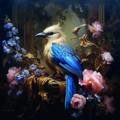 Alexsar Art Tuinschilderij White bird 50x50cm