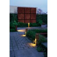 Buitenlamp staand RUSTY SLOT 50 cm E27 ijzer geroest cortenstaal - thumbnail