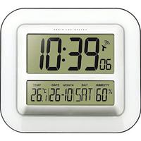 Techno Line WS 8006 Wandklok Zendergestuurd 28 cm x 24.5 cm x 3.2 cm Wit - thumbnail