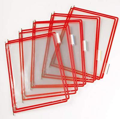 Zichtpaneel tarifold a4 verticaal rood 10st