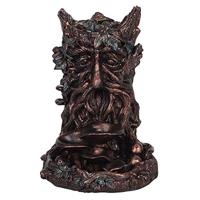 Backflow Wierook Houder Bronskleurige Boomman/Ent Polyresin (18 cm)