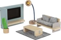 Small Foot - houten poppenhuis meubeltjes woonkamer - thumbnail
