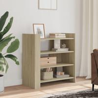 Dressoir 73,5x35x75 cm bewerkt hout sonoma eikenkleurig - thumbnail