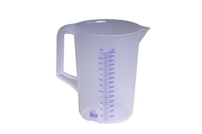 Hunersdorff Meetkan | 3000 ml polypropyleen transparant | D175xH238mm | greep gesloten | 1 stuk - 938000 - 938000