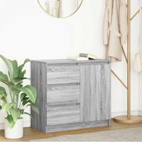 Dressoir met lade 71x35x65 cm spaanplaat grijs Sonoma - thumbnail