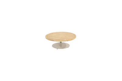 4 Seasons Outdoor | Koffietafel Volta Teak Ø80 cm x 30(h) cm | Latte