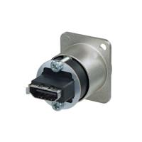 Neutrik NAHDMI-W HDMI-connector Flensbus, contacten recht Aantal polen: 19 Zilver 1 stuk(s) - thumbnail