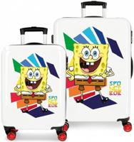 Disney kofferset Spongebob junior 34/70 liter rood/wit 2 delig - thumbnail