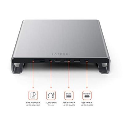 Satechi Monitor Stand Hub USB-C laptopdockingstation / standaard