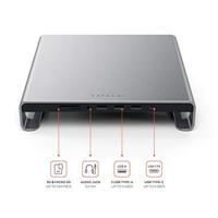Satechi Monitor Stand Hub USB-C laptopdockingstation / standaard - thumbnail