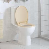 VidaXL Toiletbril soft-close ovaal beige - thumbnail