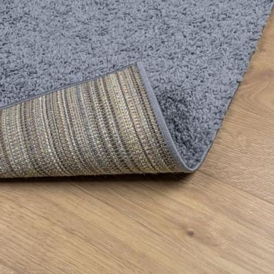 VidaXL Vloerkleed pamplona shaggy hoogpolig modern 240x240 cm blauw