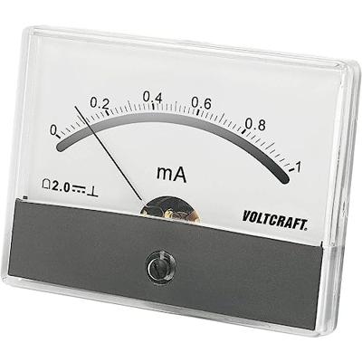VOLTCRAFT AM-86X65/1MA AM-86X65/1MA Inbouwmeter AM-86X65/1 mA/DC Draaispoel