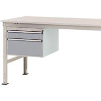 Manuflex ZB4567.9006 Behuizing onderbouw mobiel, gebruiksh. 300 mm met 2 lades. Voor tafel diepte 1200 mm - thumbnail