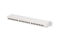 Digitus DN-91624S-EA 24 poorten Netwerkpatchpaneel 483 mm (19) CAT 6A 1 HE Grijs-wit (RAL 7035) Ingericht - thumbnail