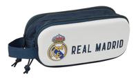 Pennenetui met 2 vakken Real Madrid C.F. Wit Marineblauw 21 x 8 x 6 cm - thumbnail
