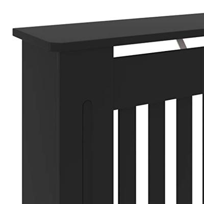 Radiatorombouw 78 cm MDF zwart - thumbnail