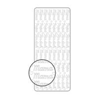 Vaessen Creative • sticker 10x23cm 10pcs goud "mama-papa" - thumbnail