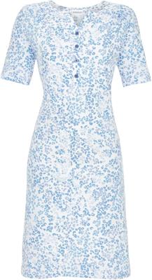 Katoenen nachthemd blauw panterprint