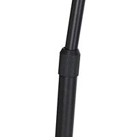 QAZQA Moderne booglamp zwart met wit verstelbaar - XXL - thumbnail