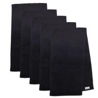 The One Sporthanddoek 30x130 cm 450 gram Zwart (5-stuks) - thumbnail