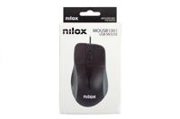 Optische Muis Nilox MOUSB1001 1000 DPI Zwart - thumbnail