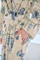 Pip Studio Pip Studio Secret Garden Bathrobe badjas Witblauw XL - thumbnail