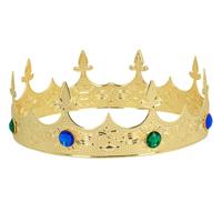 Metalen kroon Royalty goud - thumbnail