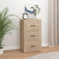 Dressoir 40x33x70 cm bewerkt hout sonoma eikenkleurig - thumbnail