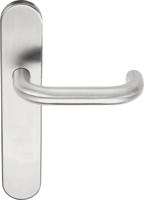 Formani Basics LB1-19P13SFC deurkruk geveerd op schild blind - mat RVS - thumbnail