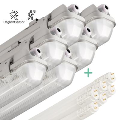 6 PACK - LED's Light LED TL lamp met sensor 150 cm - Bewegingssensor en nachtsensor - Waterdicht - 3100 lm