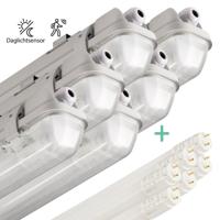 6 PACK - LED's Light LED TL lamp met sensor 150 cm - Bewegingssensor en nachtsensor - Waterdicht - 3100 lm - thumbnail