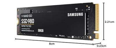 Samsung 980 M.2 500 GB PCI Express 3.0 V-NAND NVMe