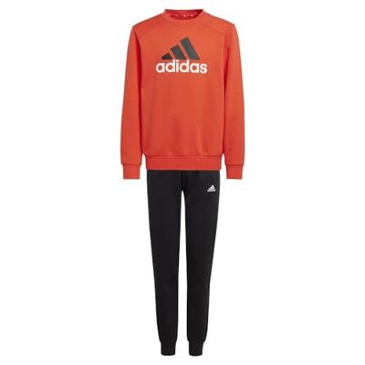 adidas Essentials Big Logo Fleece Joggingpak Kids Rood Zwart Wit - thumbnail
