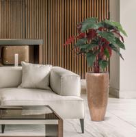 Philodendron XL kunstplant Deluxe 120cm Burgundy - thumbnail